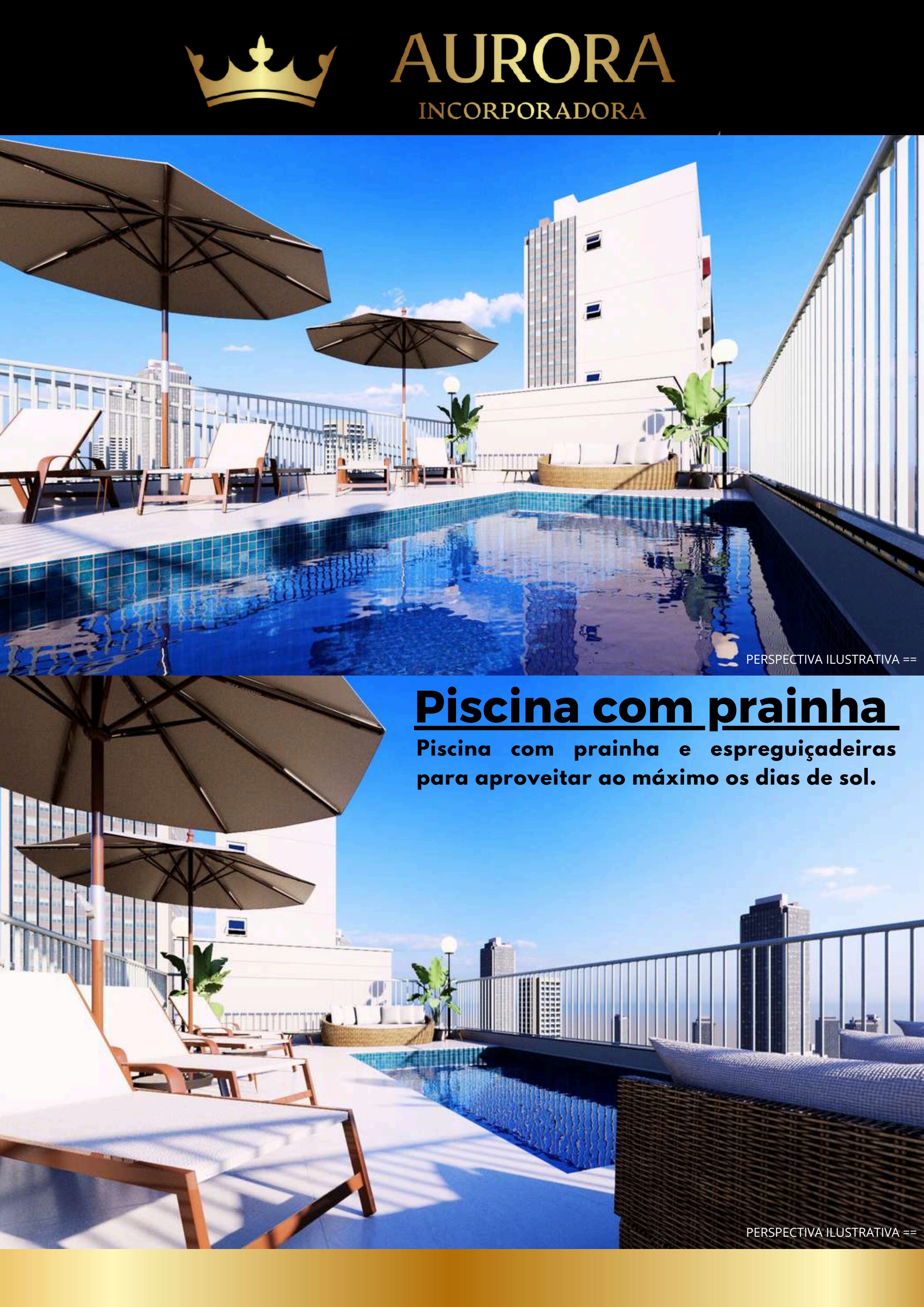 Piscina com prainha